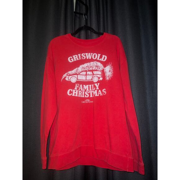 Ugly Christmas Sweater Xmas Sweatshirt Crewneck Size Large Vacation - Picture 1 of 3
